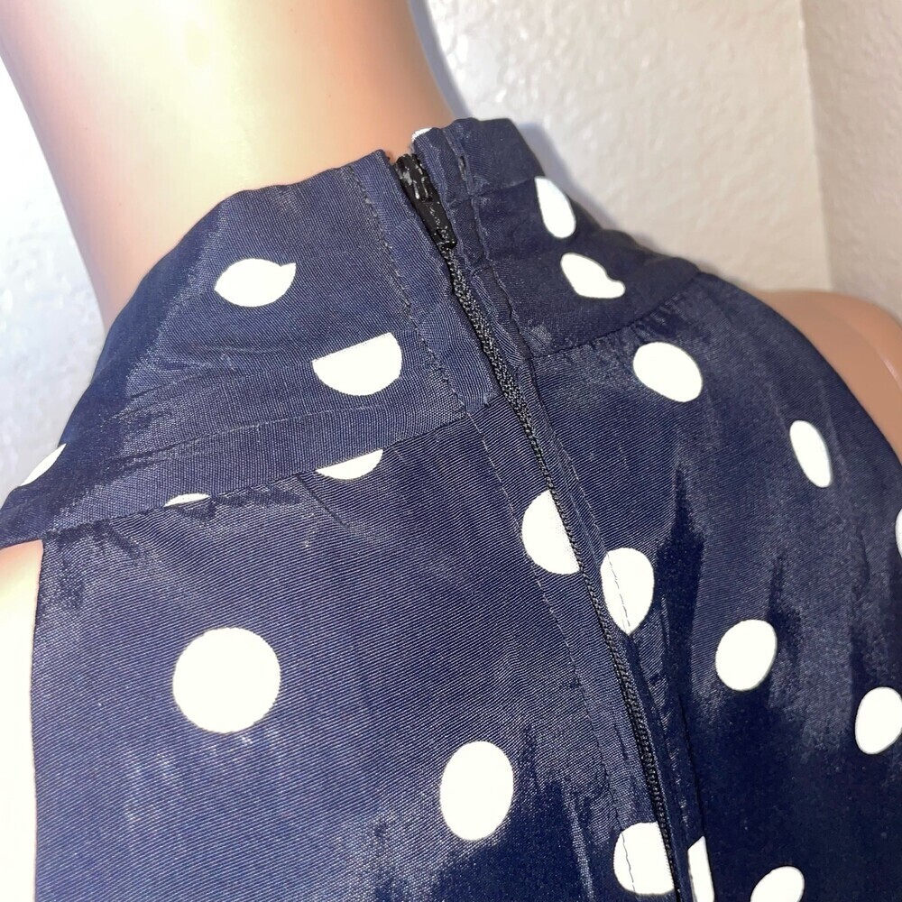 Vintage Petite Sophisticate romper polka dot one piece pockets jumpsuit SZ 4 - Picture 7 of 12